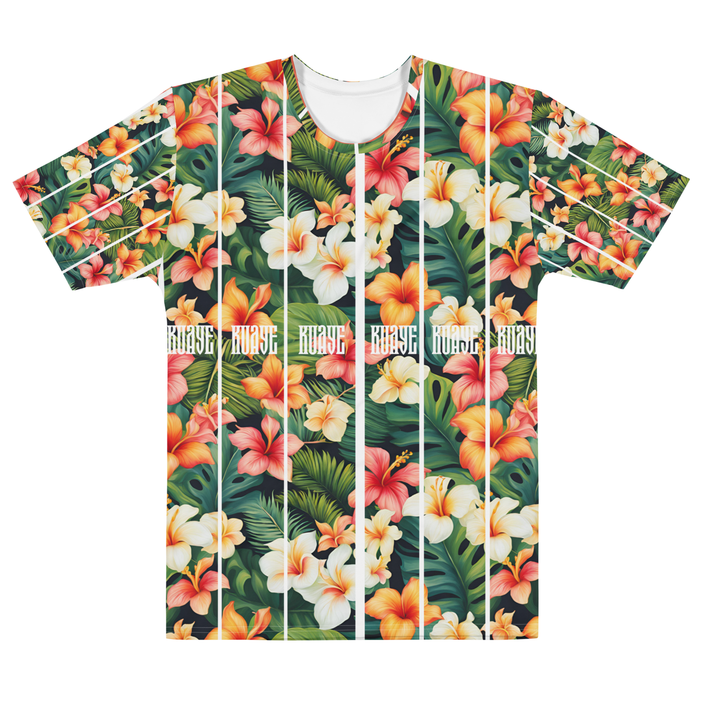 Camiseta para hombre flores estilo kuaye