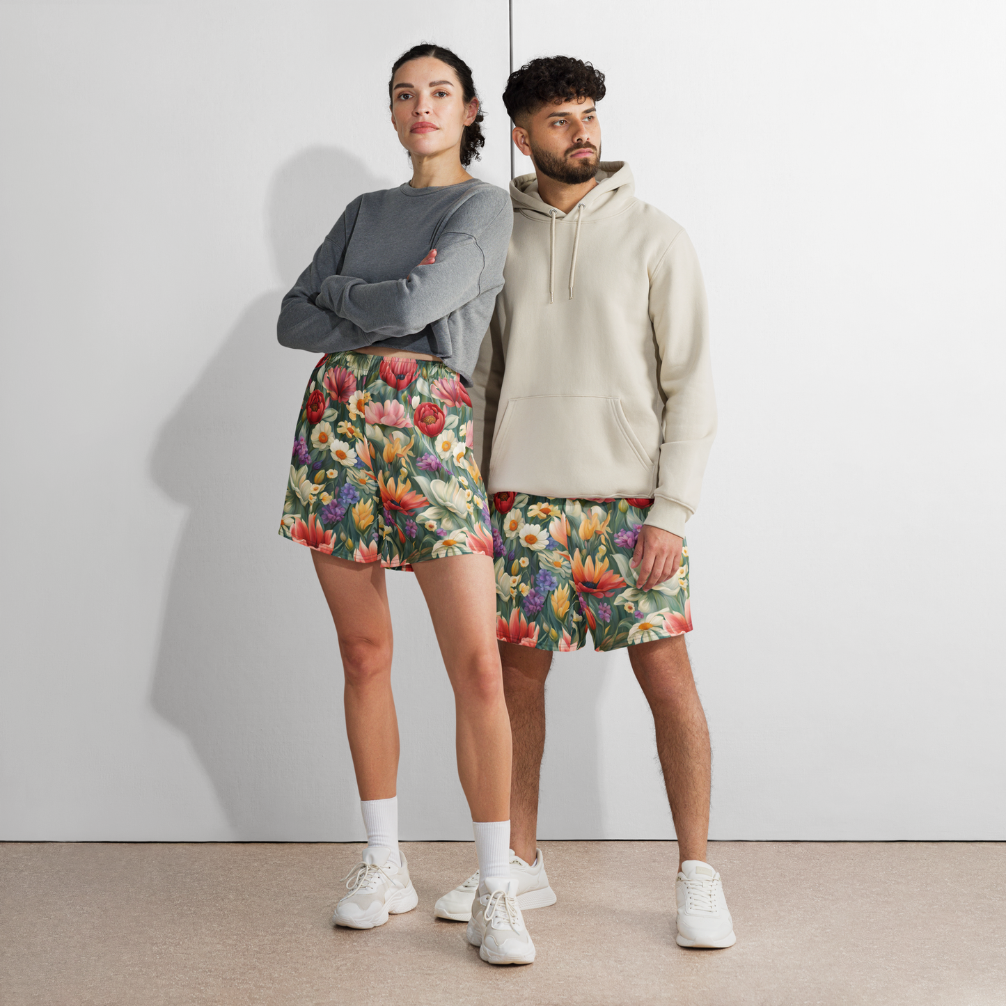 Pantalones cortos de deporte all over unisex kuaye flores