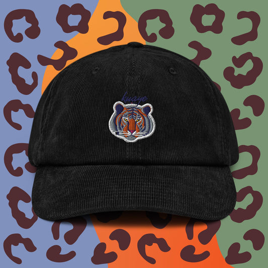 Gorra de pana tigre